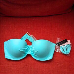 Victoria's secret bandeau bikini top (34B, new with tags)